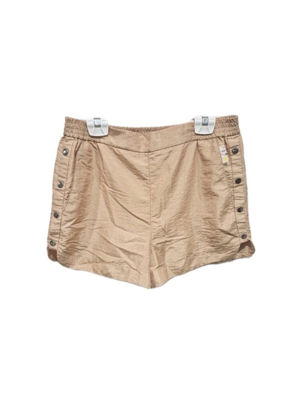 Tibi Snap Side Peach Mini Shorts Size Small